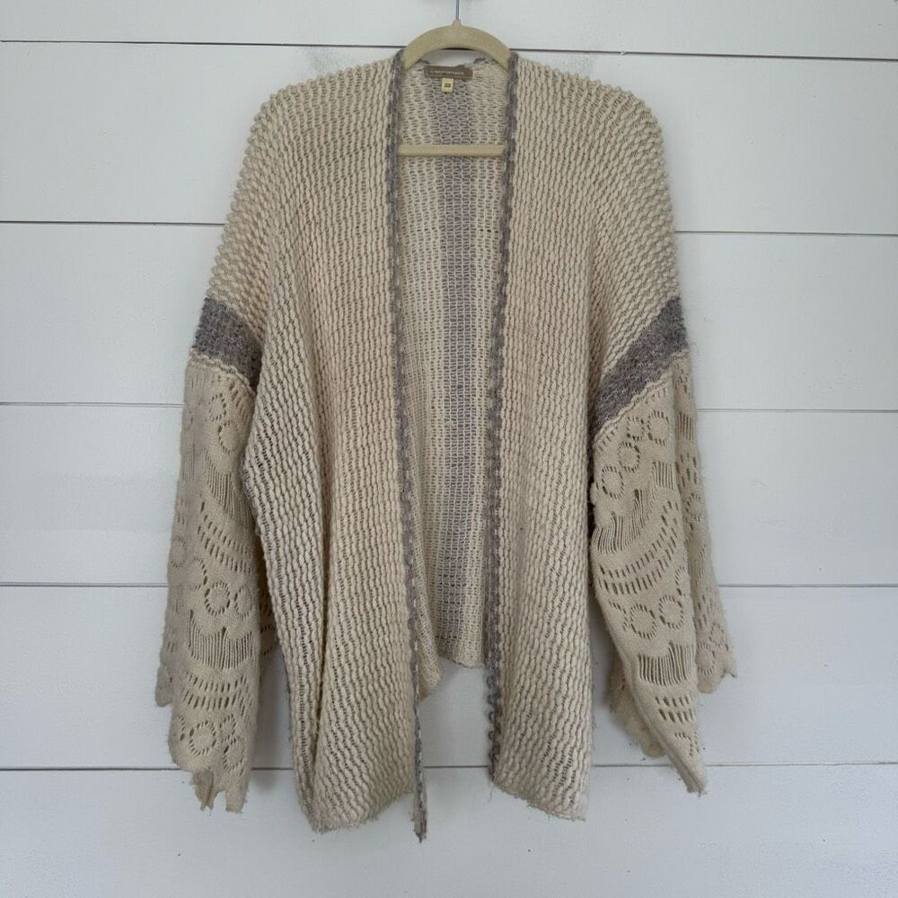 By Anthropologie Women’s One Size Rosanna Crocheted Kimono Cardigan
